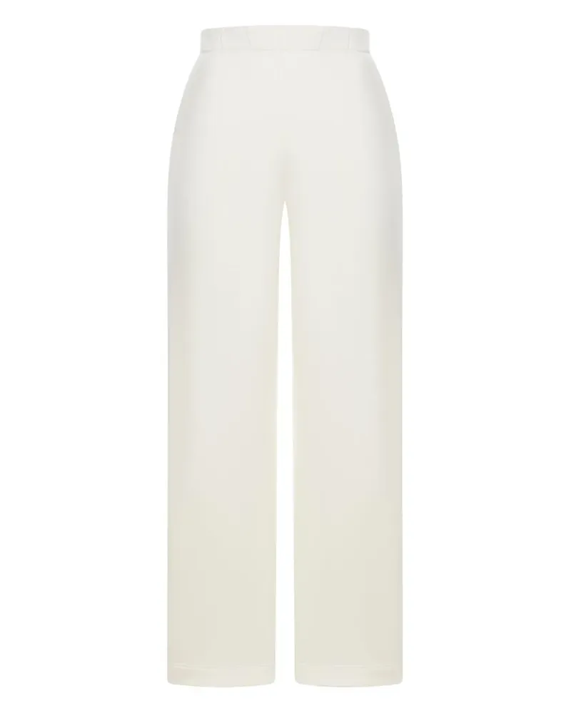 Max Mara Hose mit elastischem Bund - Weiß Weiß