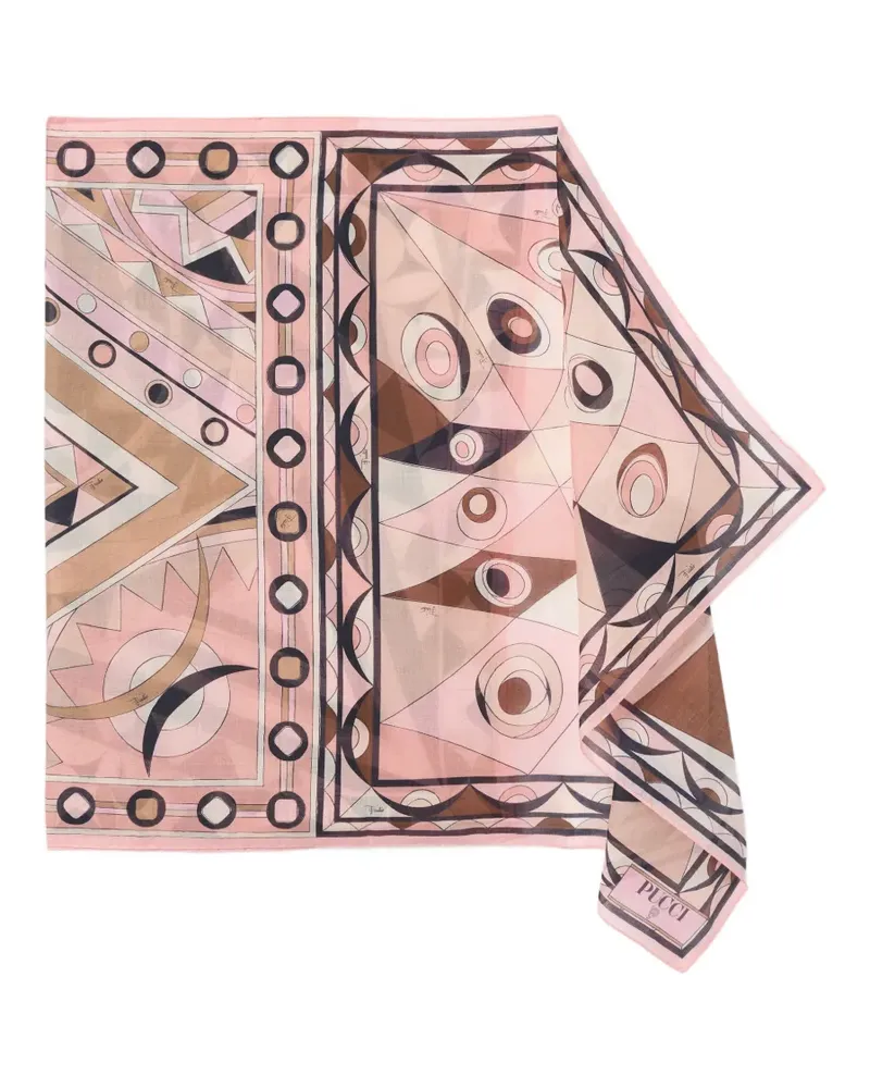 Emilio Pucci mixed-prints sarong - Rosa Rosa