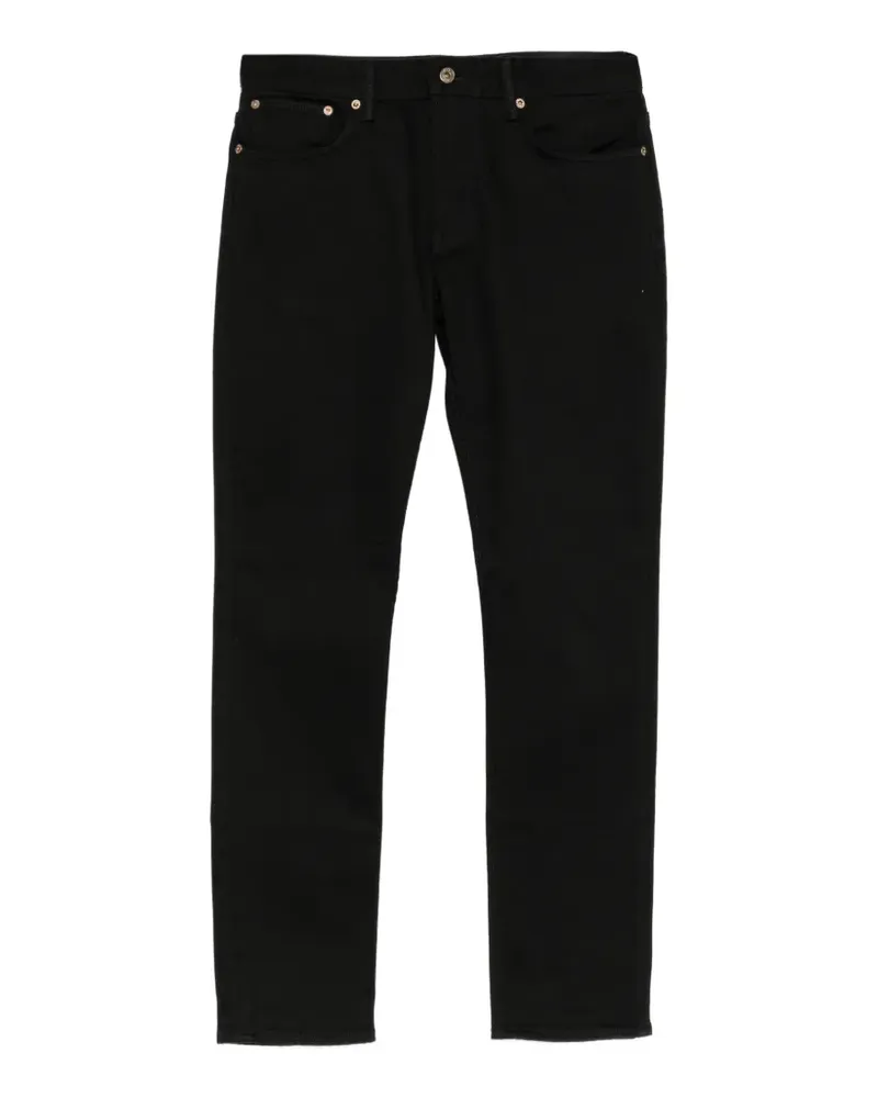 Emporio Armani Gerade Jeans im Five-Pocket-Design - Schwarz Schwarz