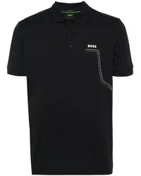 HUGO BOSS Poloshirt mit Logo-Applikation Blau