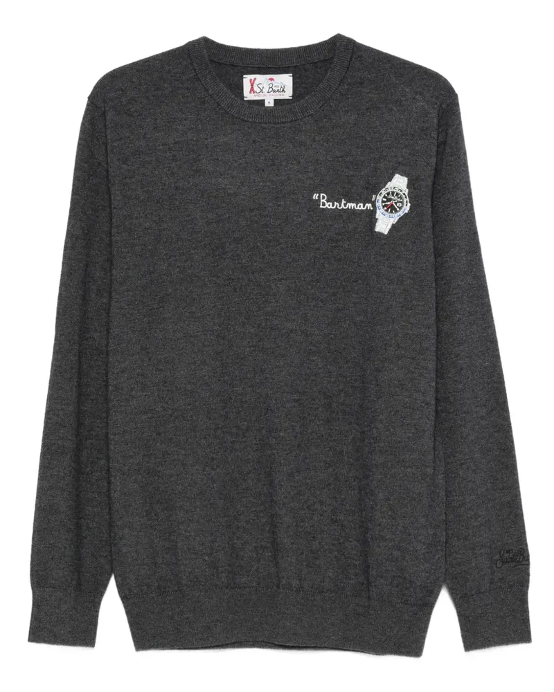MC2 Saint Barth Heron Pullover mit Rundhalsausschnitt - Grau Grau