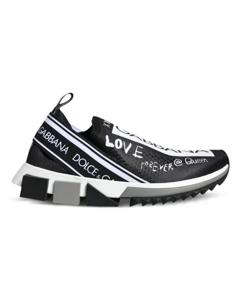 Dolce & Gabbana Sorrento logo-print sneakers - Schwarz Schwarz