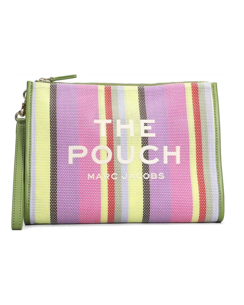 Marc Jacobs The Pouch striped clutch bag - Rot Rot
