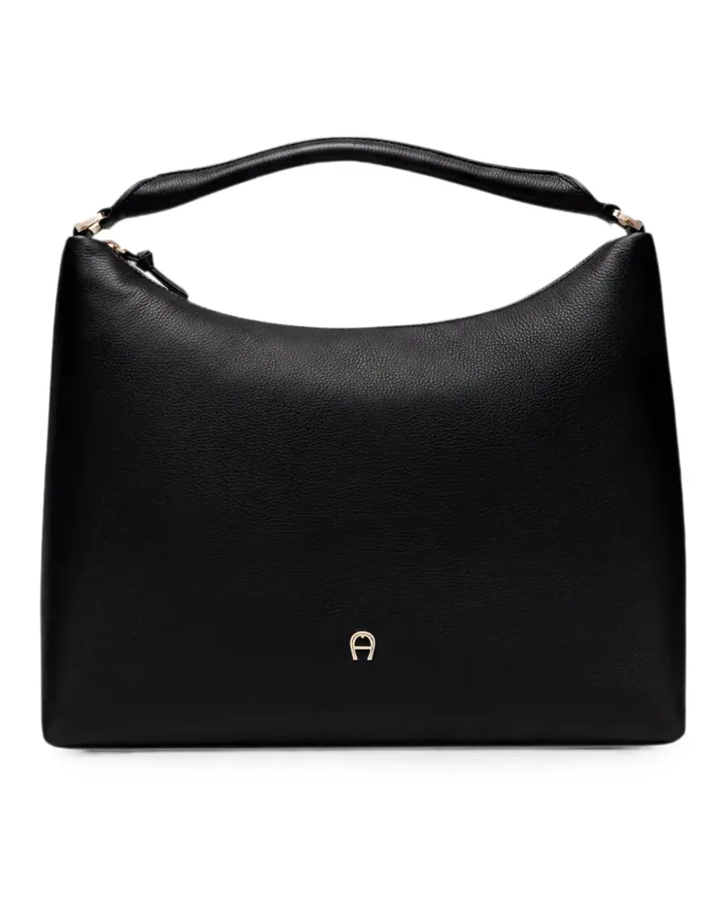 Aigner Mittelgroße Zita Tote Bag aus Leder - Schwarz Schwarz