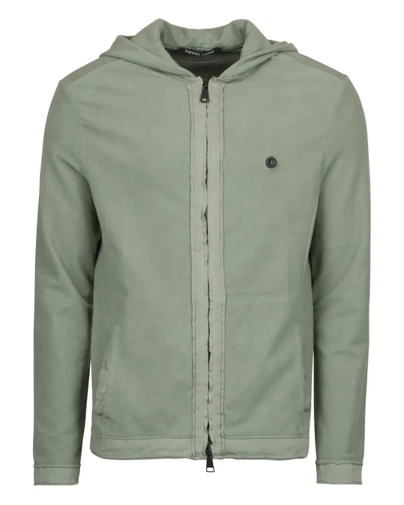 Hannes Roether zip-up green hoodie - Grün Grün
