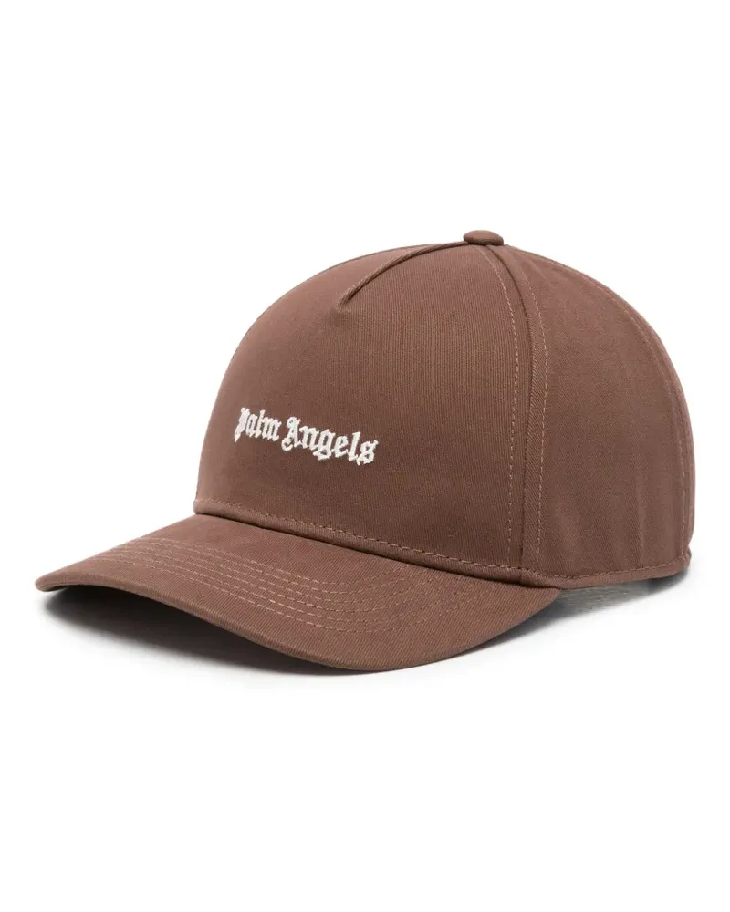 Palm Angels Baseballkappe mit Logo-Stickerei - Braun Braun
