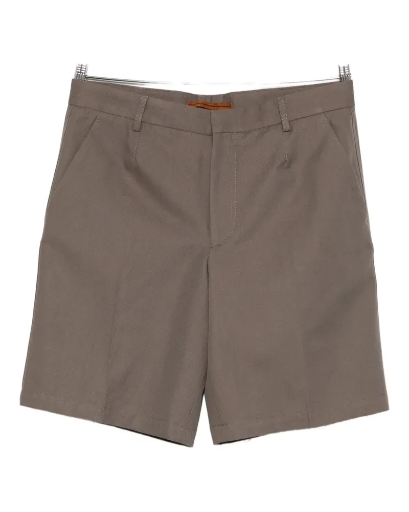 Ermenegildo Zegna pressed-crease shorts - Grün Grün