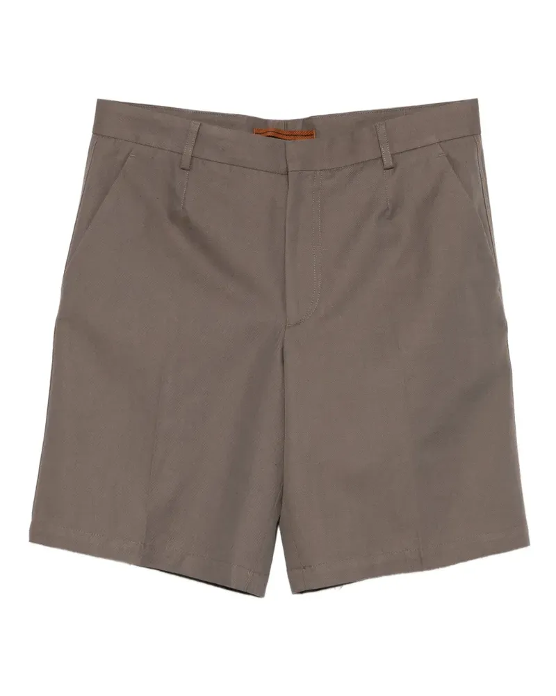 Ermenegildo Zegna pressed-crease shorts - Grün Grün