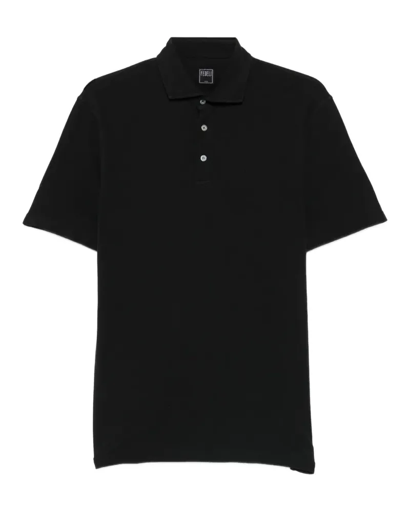 Fedeli short-sleeve polo shirt - Schwarz Schwarz