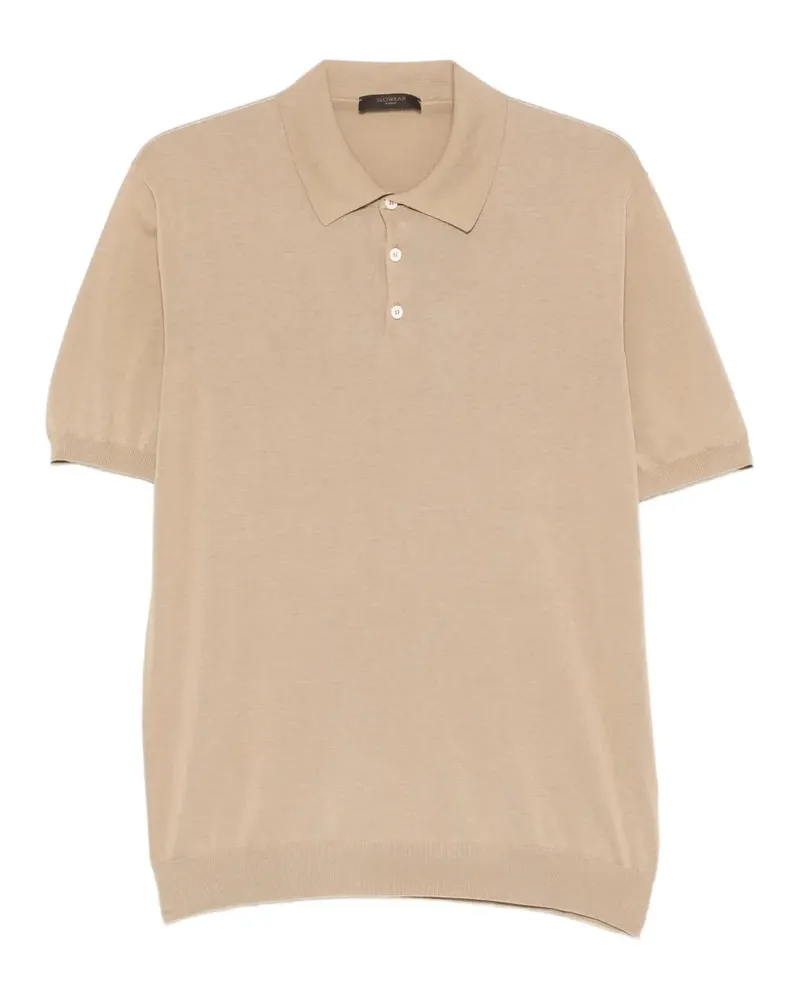 Zanone Poloshirt mit Knopfleiste - Nude Nude
