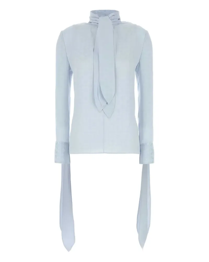 Givenchy 72 Bluse aus Monogramm-Jacquard - Blau Blau