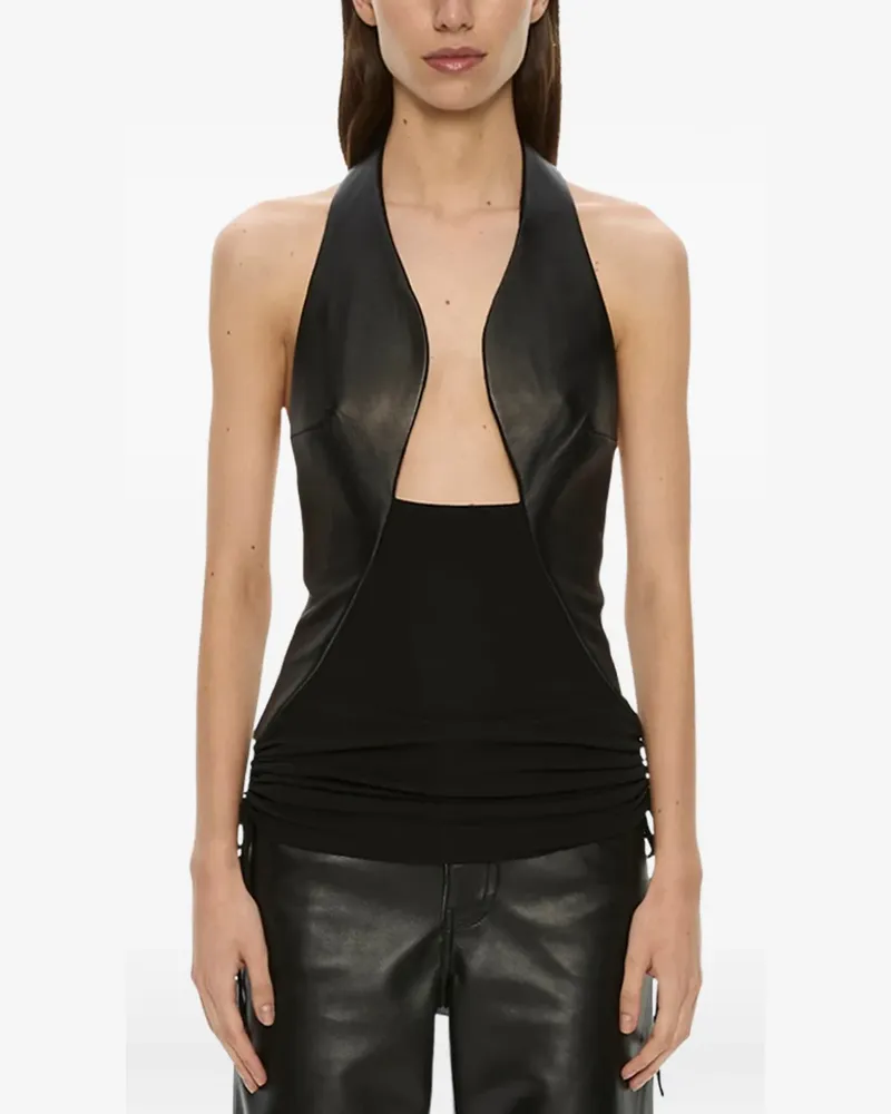 Christopher Esber Tailored Slope Neckholder-Top - Schwarz Schwarz