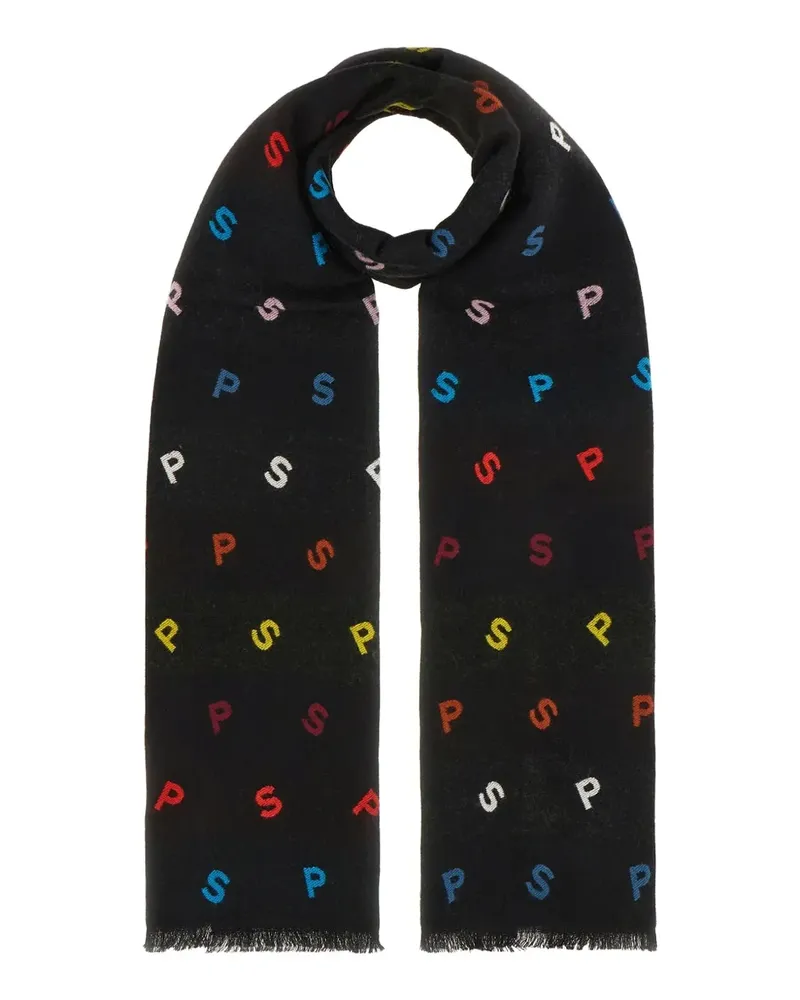 Paul Smith fringed scarf - Schwarz Schwarz