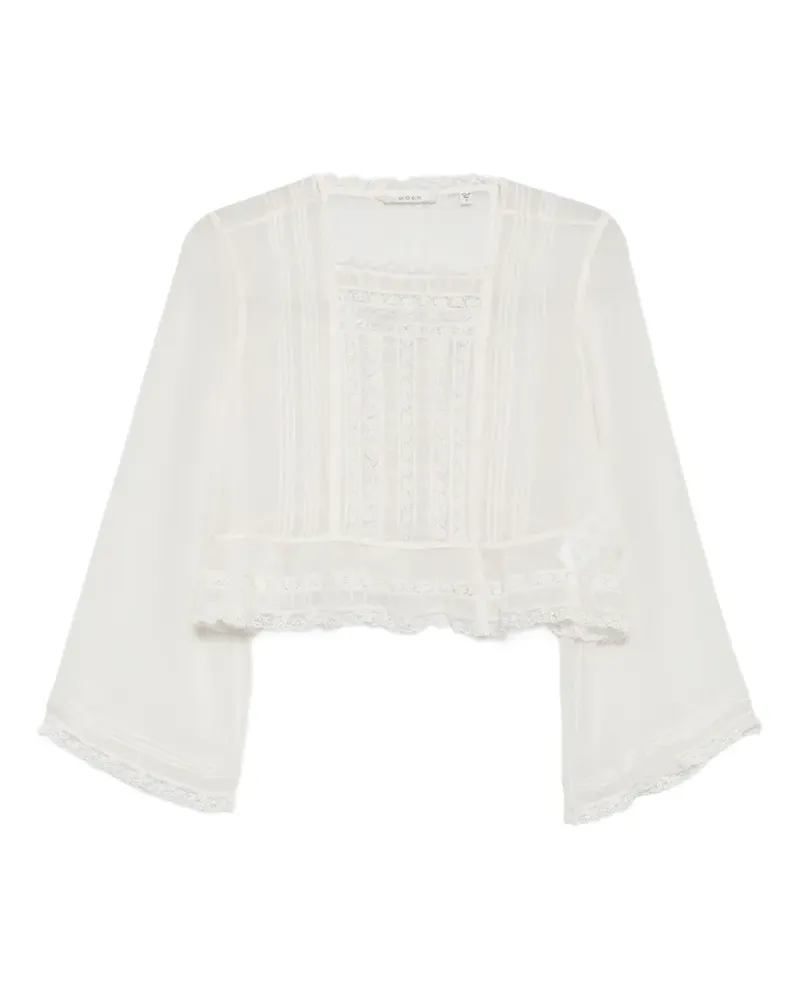 DÔEN Elodine Bluse mit Spitzenbesatz - Nude Nude