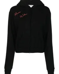 Maisie Wilen Hoodie mit grafischem Print Schwarz