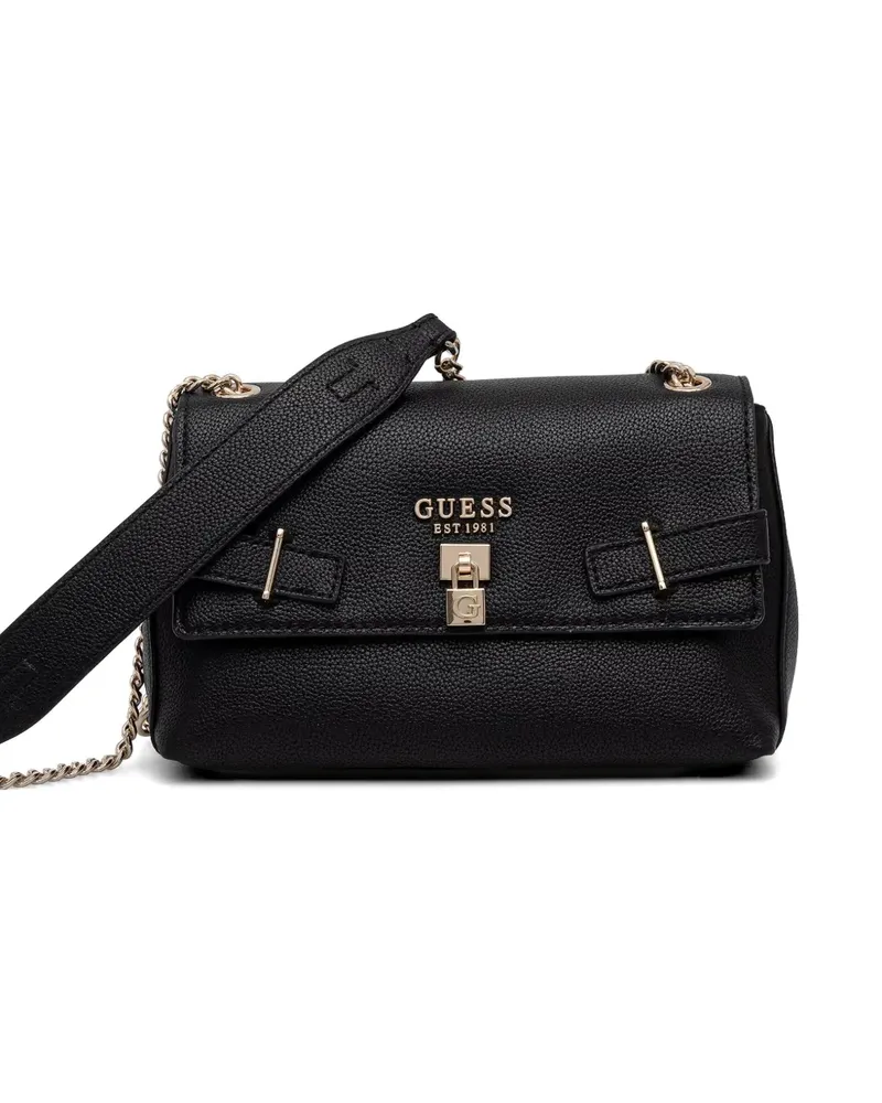 Guess lock chain cross body bag - Schwarz Schwarz