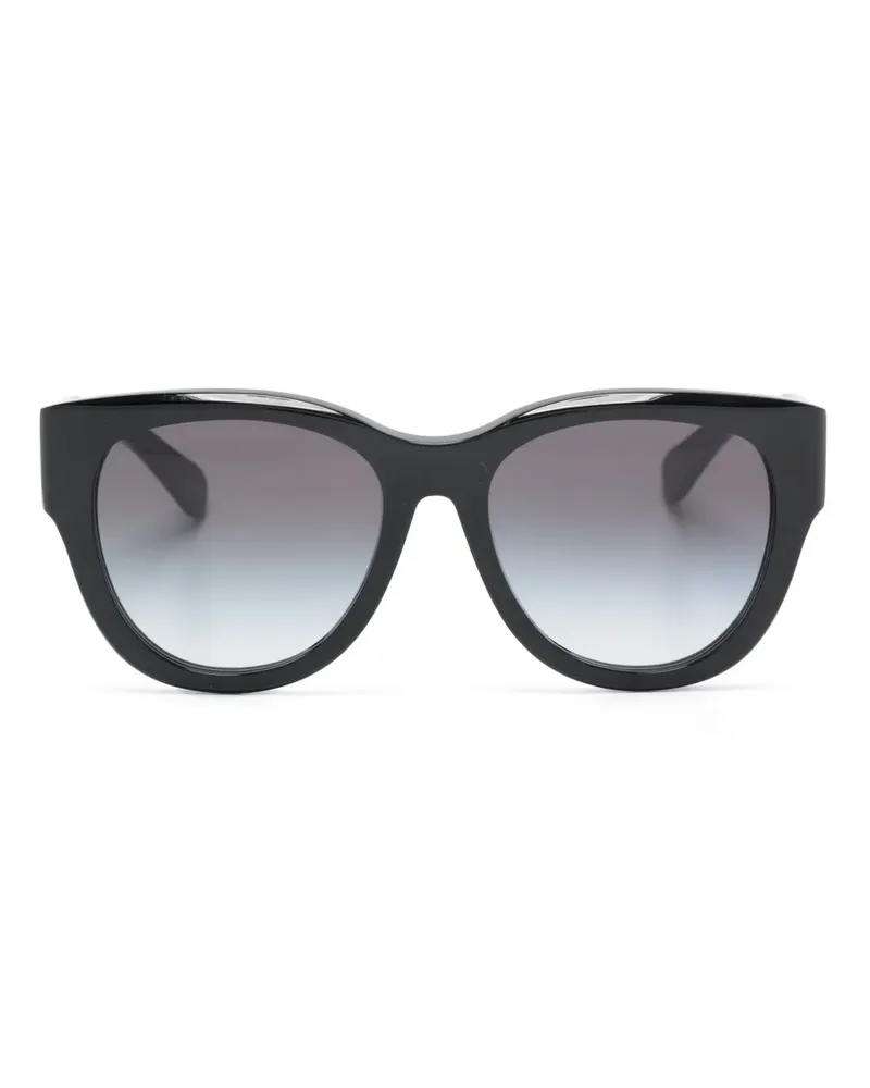 Chloé Sonnenbrille mit rundem Gestell - Schwarz Schwarz