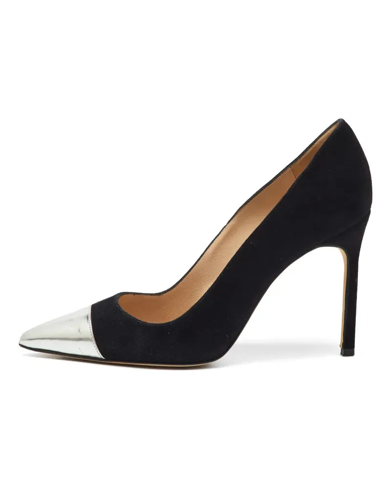 Manolo Blahnik Bipunta Pumps mit angeschnittener Kappe - Schwarz Schwarz