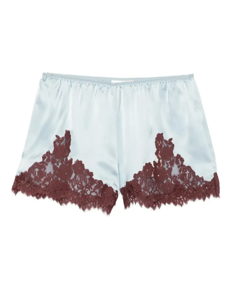 DÔEN Iona lace-trim shorts - Blau Blau