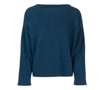 Gerippter Pullover - Blau