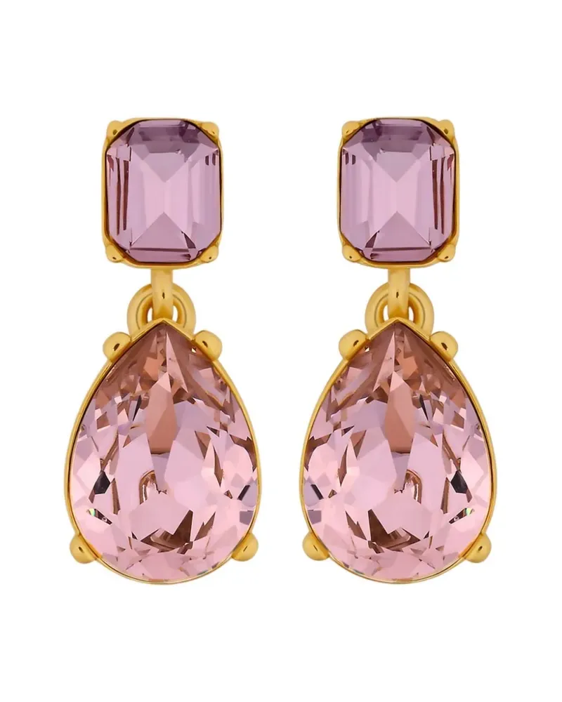 Oscar de la Renta Ohrringe mit Kristallen - Gold Gold