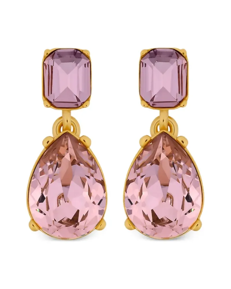 Oscar de la Renta Ohrringe mit Kristallen - Gold Gold