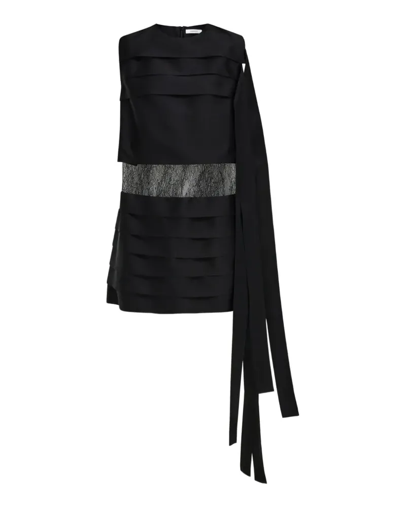 Ferragamo mini dress with lace-detail - Schwarz Schwarz