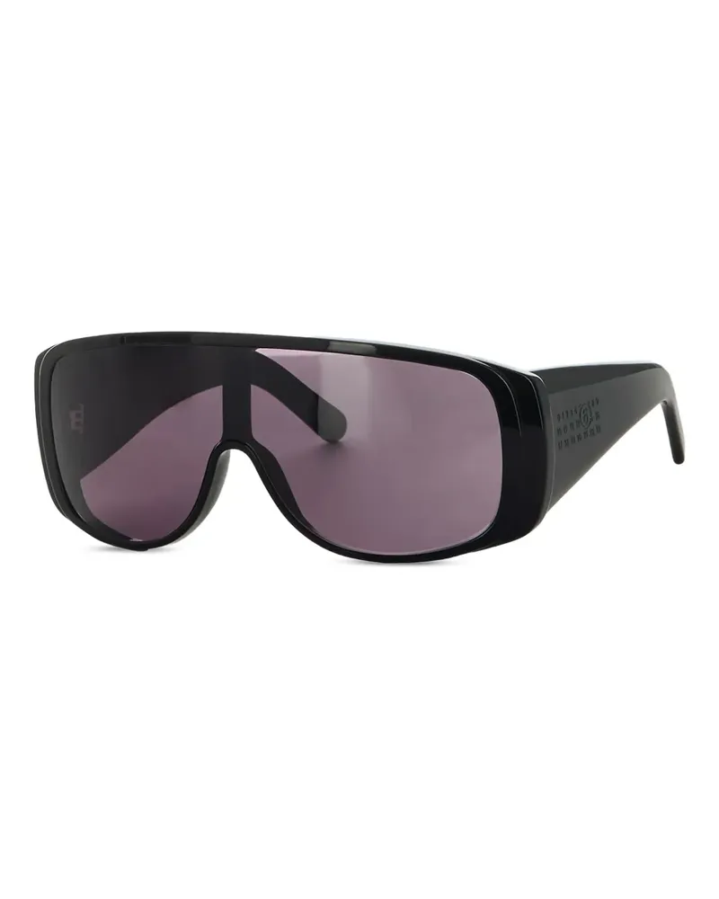 Maison Margiela Sonnenbrille mit Shield-Gestell - BLACK Black