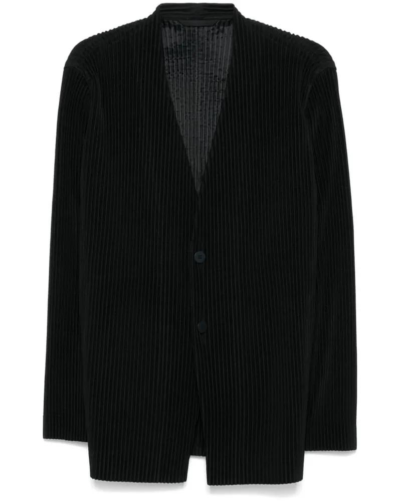 Issey Miyake Pleats 1 Jacke - Schwarz Schwarz