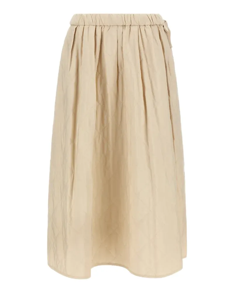 Max Mara bow-detail midi skirt - Nude Nude