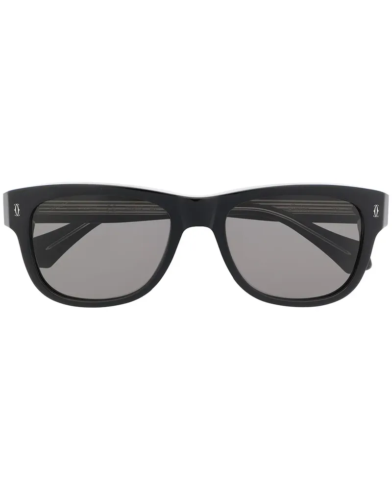 Cartier CT0277S Sonnenbrille mit D-Gestell - Schwarz Schwarz