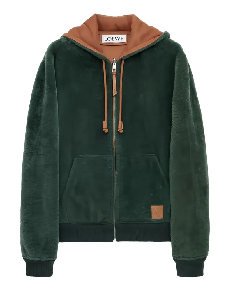 Loewe Kapuzenjacke mit Reißverschluss - Grün Grün