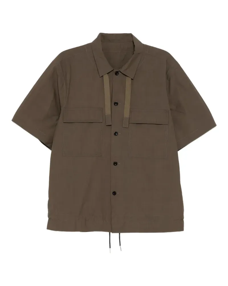 Sacai Klassisches Hemd - Braun Braun