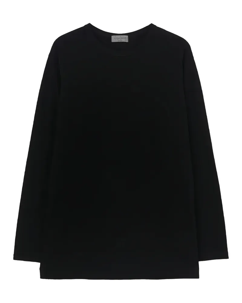 Yohji Yamamoto Klassisches Langarmshirt - Schwarz Schwarz