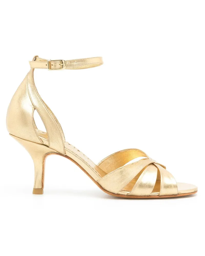 Sarah Chofakian Sandalen im Metallic-Look - Gold Gold