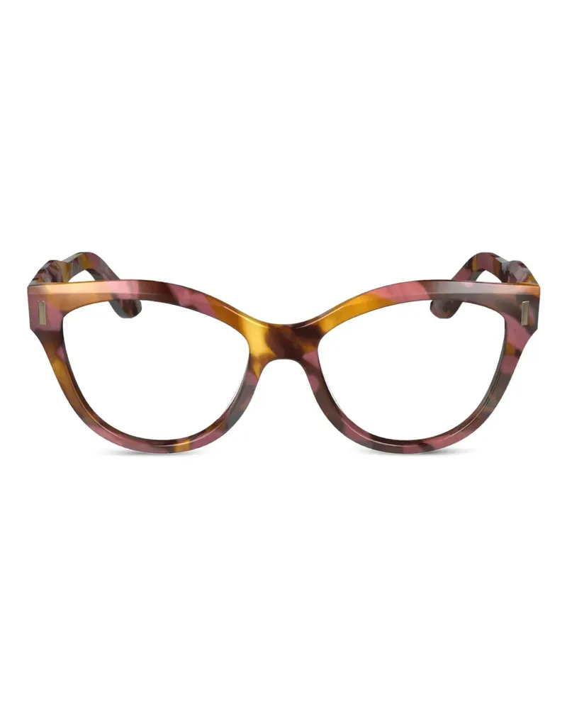 Calvin Klein Cat-Eye-Brille in Schildpattoptik - Rosa Rosa