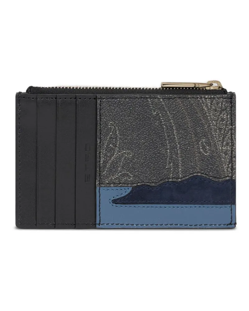 Etro Portemonnaie mit Paisley-Print - Schwarz Schwarz