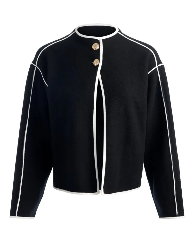 Alice + Olivia Pearson Pullover mit Kragen - Schwarz Schwarz