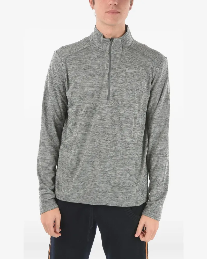 Nike Dri-Fit Pullover mit Logo-Print - Grau Grau