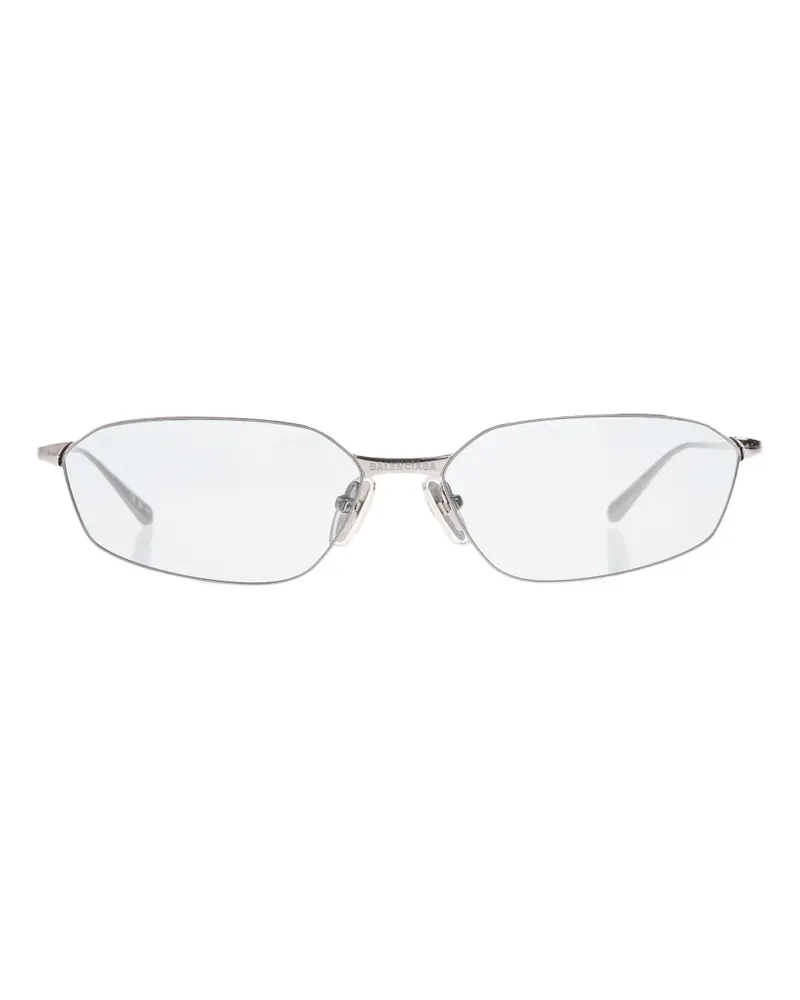 Balenciaga Invisible 2.0 oval-frame sunglasses - Silber Silber
