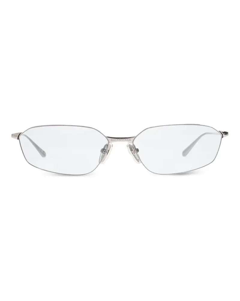 Balenciaga Invisible 2.0 oval-frame sunglasses - Silber Silber