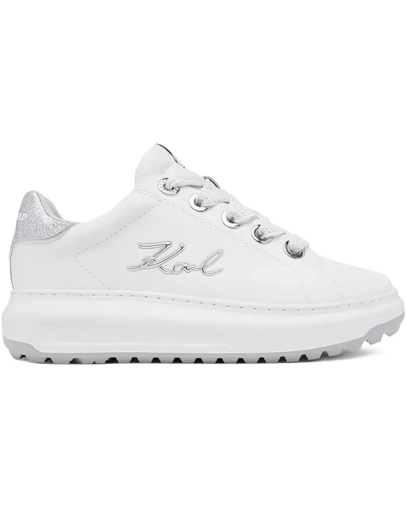 Karl Lagerfeld Sneakers mit Glitter-Detail - Weiß Weiß