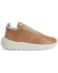 Giuseppe Zanotti Urchin Sneakers mit Python-Print Nude