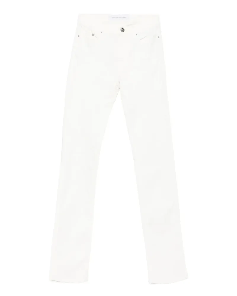 Karl Lagerfeld buttoned straight-leg jeans - Weiß Weiß
