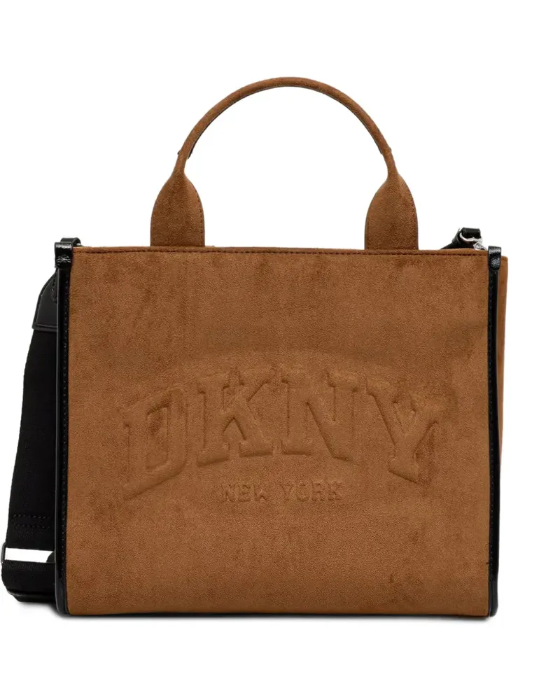 DKNY Handtasche mit Logo-Prägung - Braun Braun