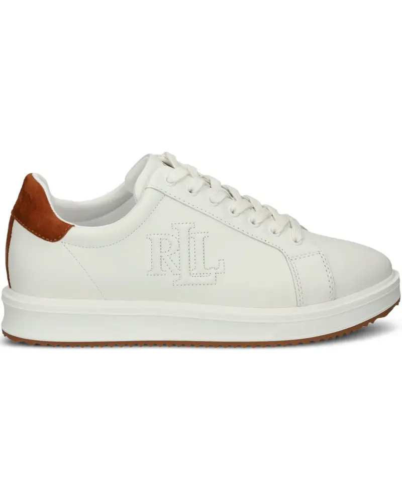 Ralph Lauren Sneakers mit Logo-Stickerei - Weiß Weiß