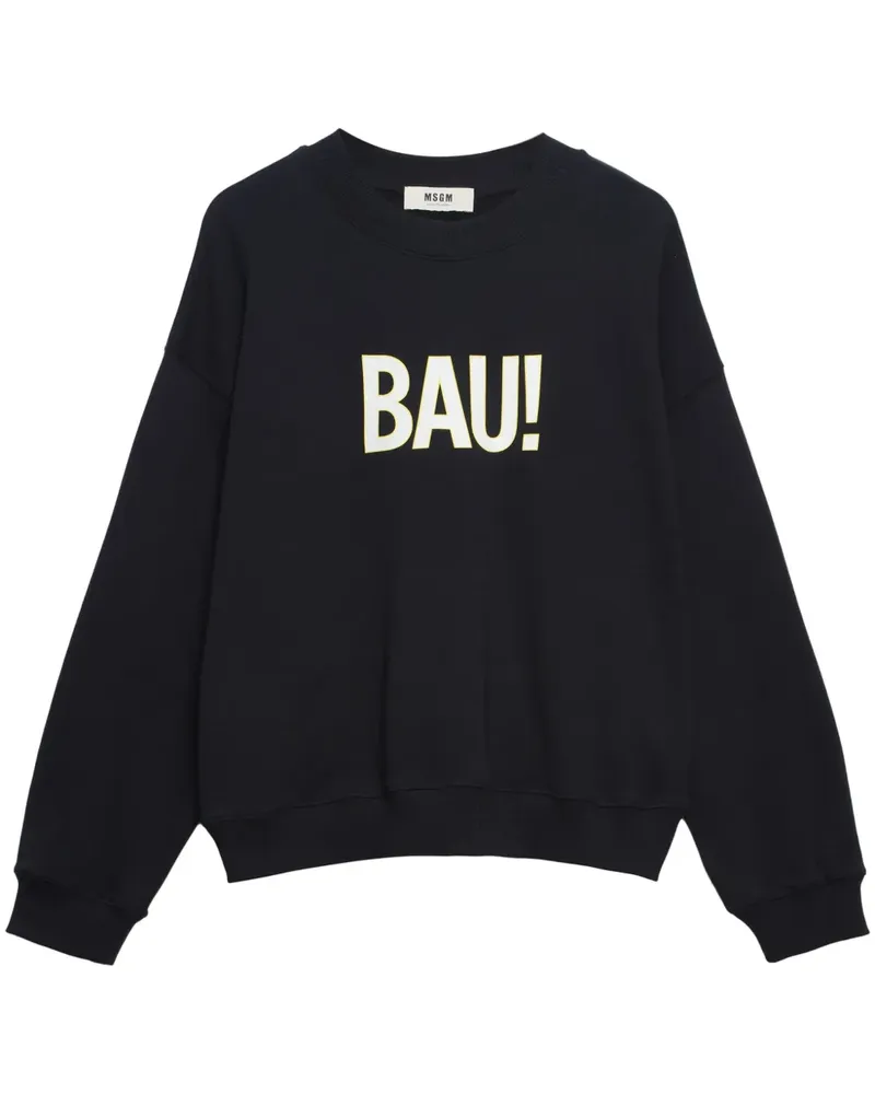 MSGM Sweatshirt mit Print - Schwarz Schwarz