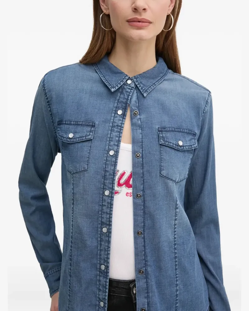 Guess Klassisches Jeanshemd - Blau Blau