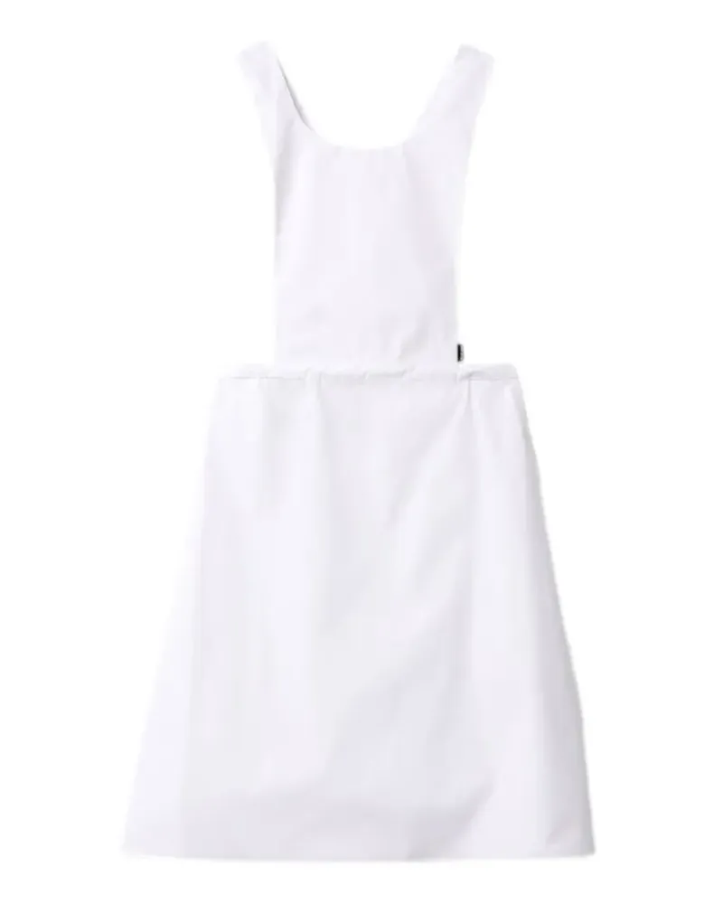 Miu Miu Midikleid im Latzhosen-Style - Weiß Weiß