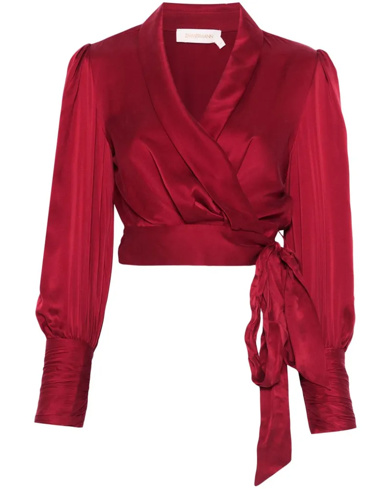 Zimmermann Bluse aus Seide - Rot Rot